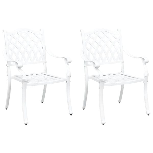 vidaXL &Kappa;&alpha;&rho;έ&kappa;&lambda;&alpha; &Kappa;ή&pi;&omicron;&upsilon; 2 pcs &Lambda;&epsilon;&upsilon;&kappa;ό 56 x 55 x 92.5&epsilon;&kappa; &Alpha;&lambda;&omicron;&upsilon;&mu;ί&nu;&iota;&omicron;