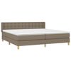 vidaXL &Kappa;&rho;&epsilon;&beta;ά&tau;&iota; Boxspring &mu;&epsilon; &Sigma;&tau;&rho;ώ&mu;&alpha; Taupe 160x200 &epsilon;&kappa;. &Upsilon;&phi;&alpha;&sigma;&mu;ά&tau;&iota;&nu;&omicron;