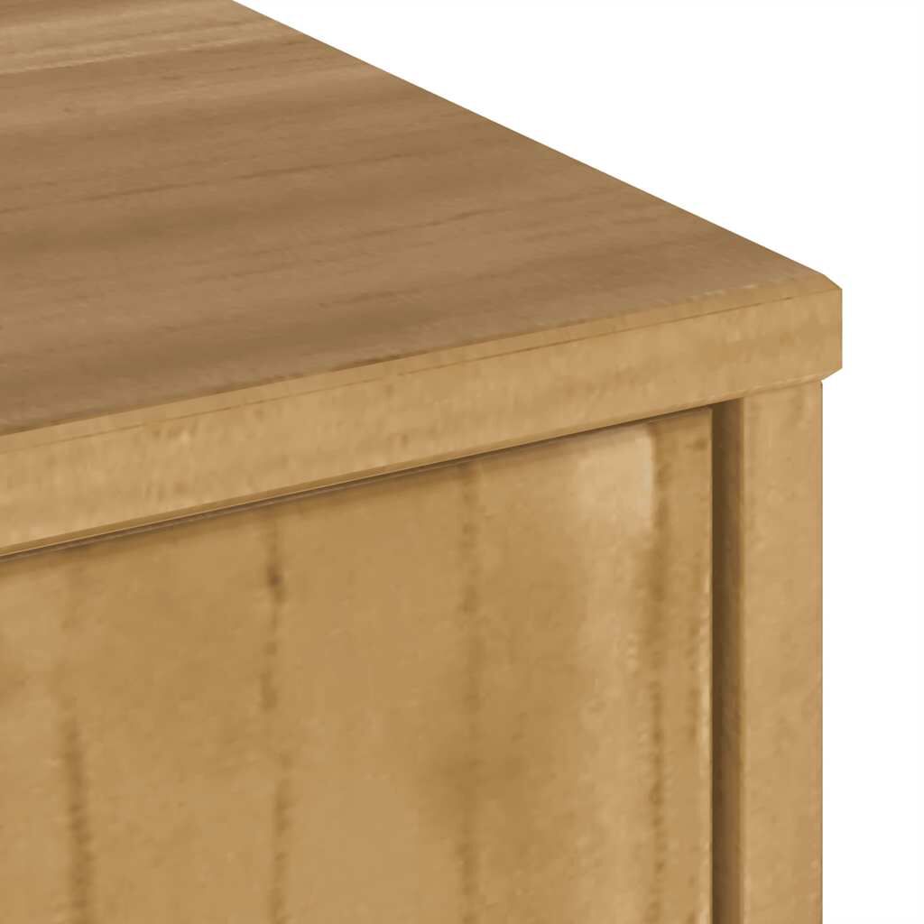 vidaXL Έπιπλο Τηλεόρασης με Συρτάρι ODDA 79x24x40εκ. Μασίφ Ξύλο Πεύκου