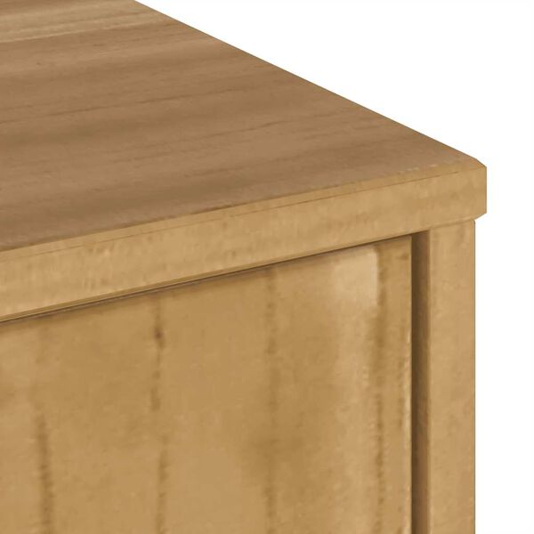vidaXL Έπιπλο Τηλεόρασης με Συρτάρι ODDA 79x24x40εκ. Μασίφ Ξύλο Πεύκου
