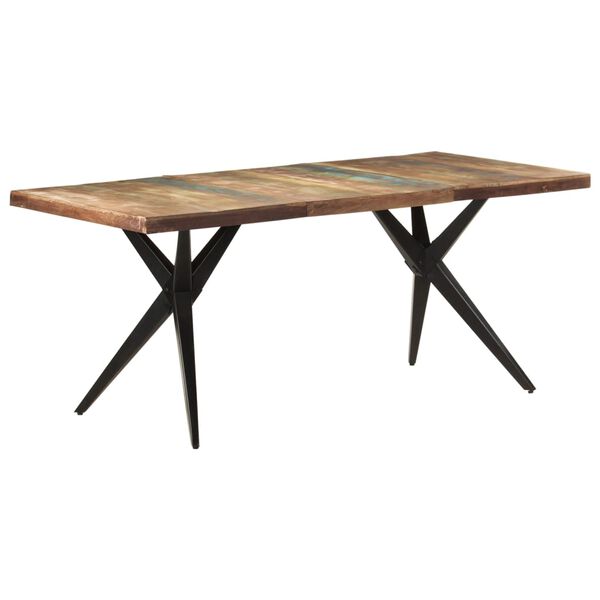 vidaXL Τραπεζαρία 180 x 90 x 76 εκ. από Μασίφ Ανακυκλωμένο Ξύλο