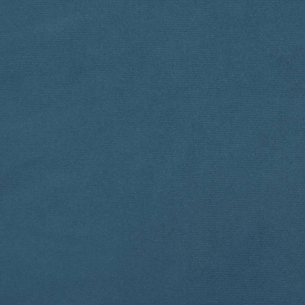 vidaXL Κεφαλάρι με Πτερύγια Σκούρο Μπλε 147x23x118/128 εκ.Βελούδινο