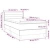 vidaXL Κρεβάτι Boxspring με Στρώμα Σκούρο Πράσινο 90x200 εκ. Βελούδινο