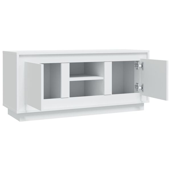 vidaXL Έπιπλο Τηλεόρασης Λευκό 102x35x45 εκ. από Επεξεργασμένο Ξύλο