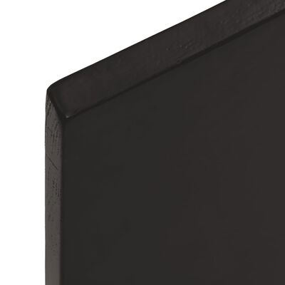 vidaXL Επιφ Τραπεζιού Σκ Καφέ 80x60x2εκ. Επ Μασίφ Ξύλο Δρυός Live Edge