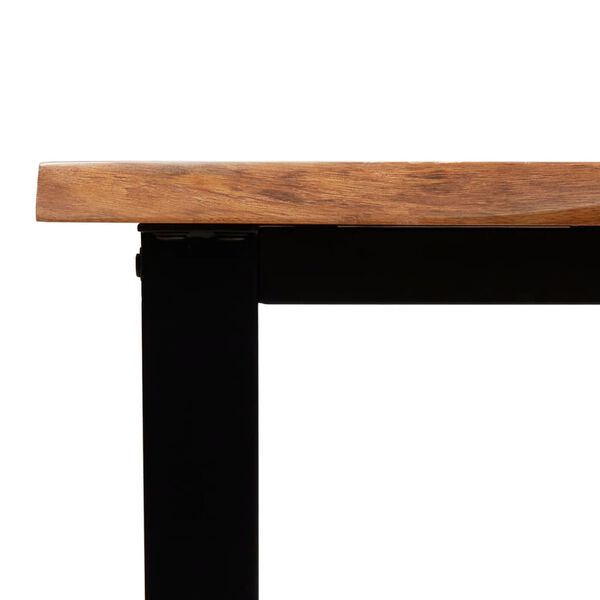 vidaXL Τραπέζι Κονσόλα με Live Edge 110x35x80 εκ. Μασίφ Ξύλο Ακακίας