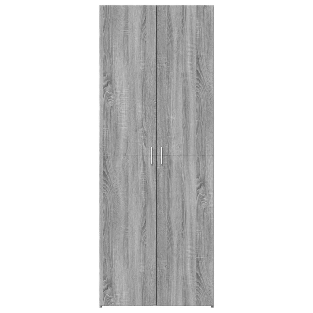 vidaXL Ντουλάπι Γκρι Sonoma 70x42,5x185 εκ. από Επεξεργασμένο Ξύλο