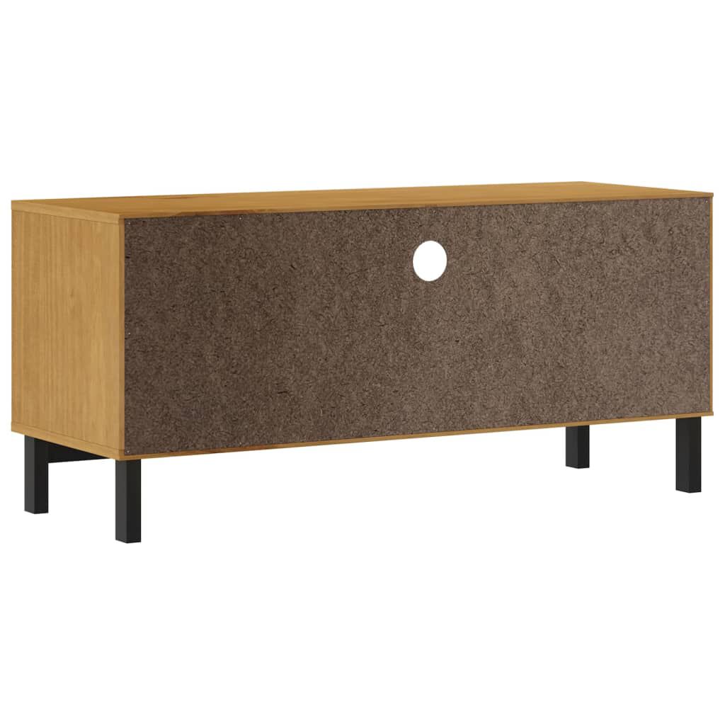 vidaXL Έπιπλο Τηλεόρασης FLAM 110 x 40 x 50 εκ. από Μασίφ Ξύλο Πεύκου