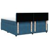 vidaXL Κρεβάτι Boxspring με Στρώμα Μπλε 180x200 εκ. Βελούδινο