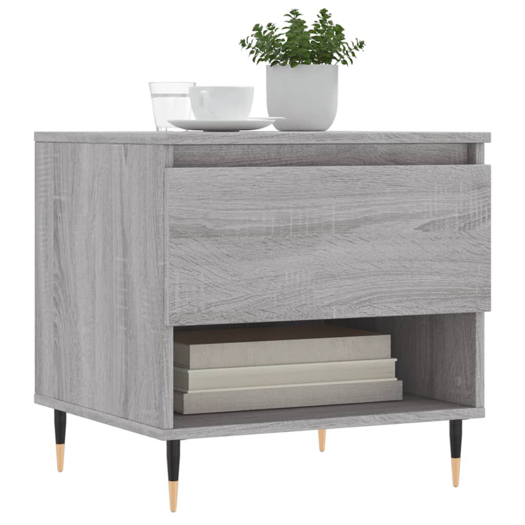 vidaXL Τραπεζάκια Σαλονιού 2 τεμ. Γκρι Sonoma 50x46x50 εκ. Επεξ. Ξύλο