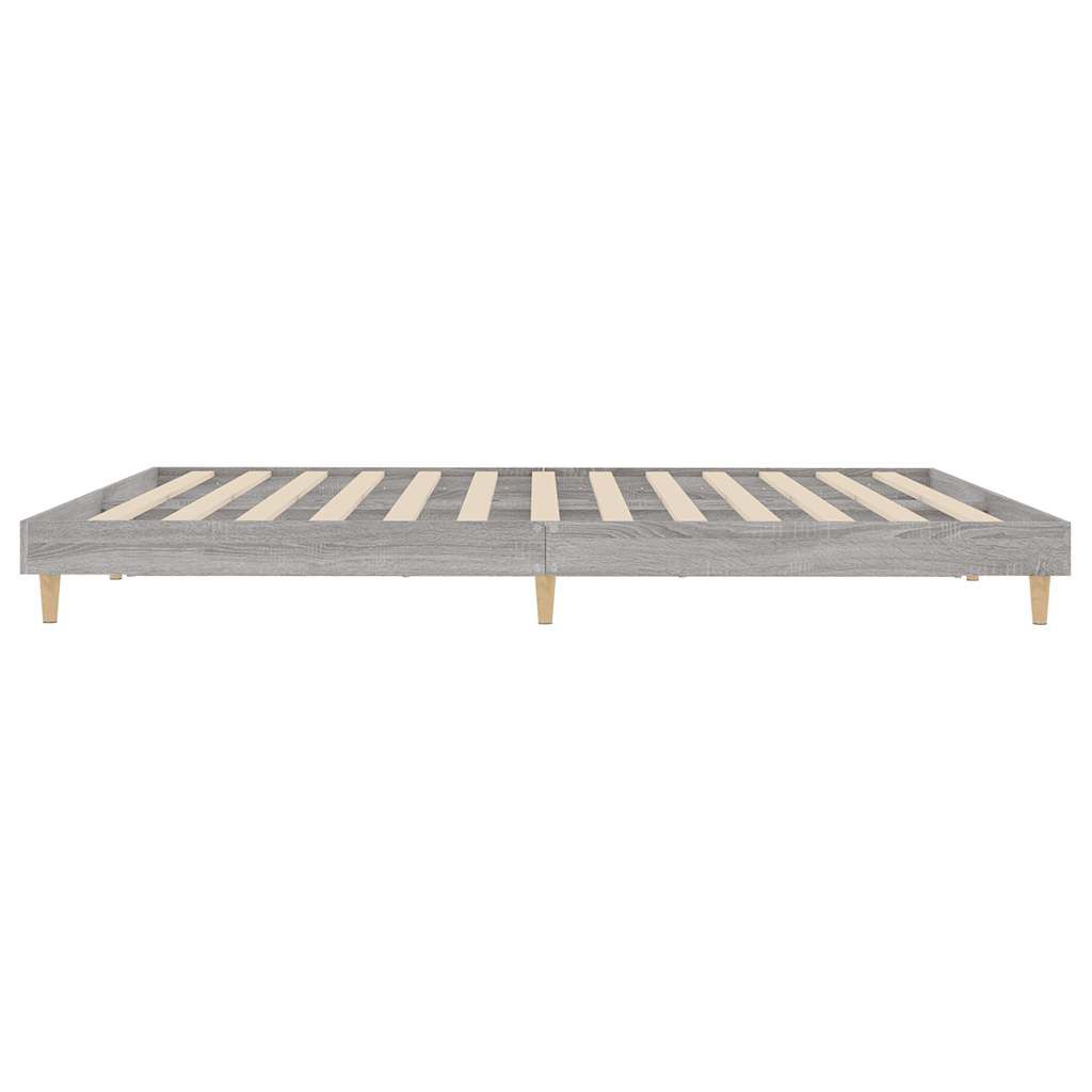 vidaXL Πλαίσιο Κρεβατιού Γκρι Sonoma 120x200 εκ. Επεξεργασμένο Ξύλο