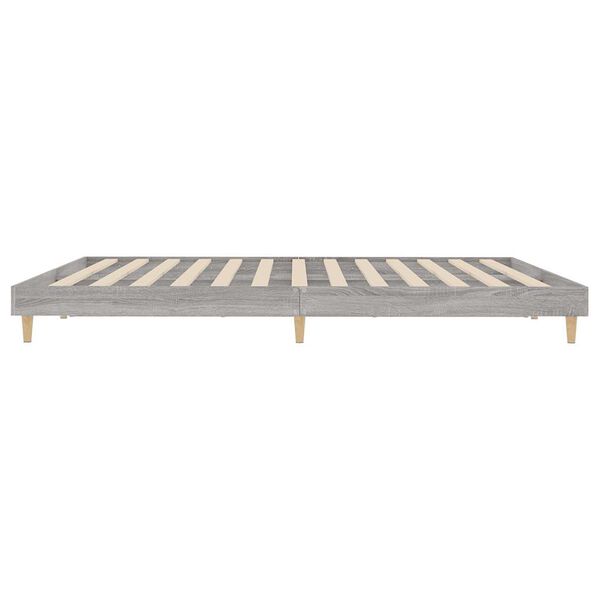 vidaXL Πλαίσιο Κρεβατιού Γκρι Sonoma 120x200 εκ. Επεξεργασμένο Ξύλο