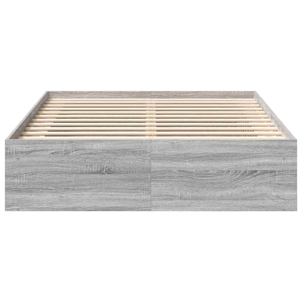 vidaXL Πλαίσιο Κρεβατιού Γκρι Sonoma 120x200 εκ.
