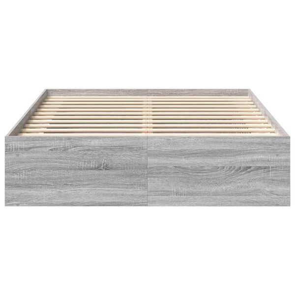 vidaXL Πλαίσιο Κρεβατιού Γκρι Sonoma 120x200 εκ.