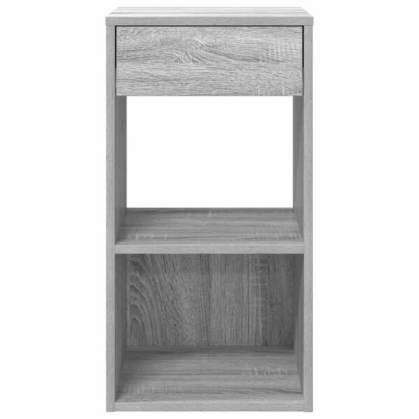 vidaXL Κομοδίνο με συρτάρι Γκρι Sonoma 35x34x66,5 εκ.