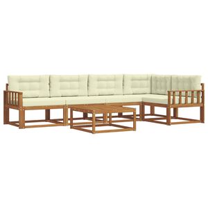 vidaXL &Sigma;&epsilon;&iota;&rho;ά &Kappa;&alpha;&nu;&alpha;&pi;έ &Epsilon;&xi;&omega;&tau;&epsilon;&rho;&iota;&kappa;&omicron;ύ &mu;&epsilon; &mu;&alpha;&xi;&iota;&lambda;ά&rho;&iota; 6 pcs &Phi;&upsilon;&sigma;&iota;&kappa;ό &kappa;&alpha;&iota; &Kappa;&rho;έ&mu;&alpha;