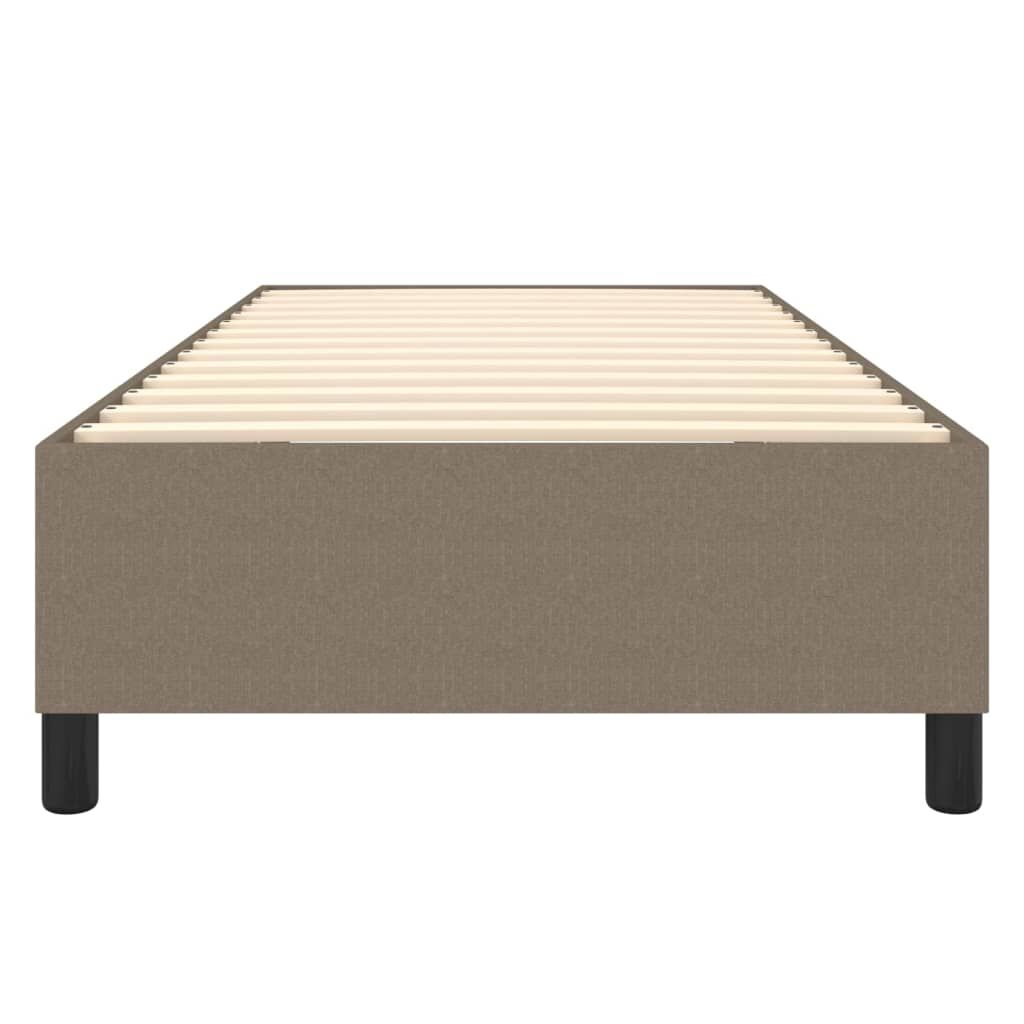 vidaXL Σκελετός Κρεβατιού Χωρίς Στρώμα Taupe 90x200 εκ. Υφασμάτινο