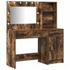 vidaXL Τραπέζι περιποίησης με συρτάρι 2 pcs Καφέ 78.5 x 41 x 135 εκ