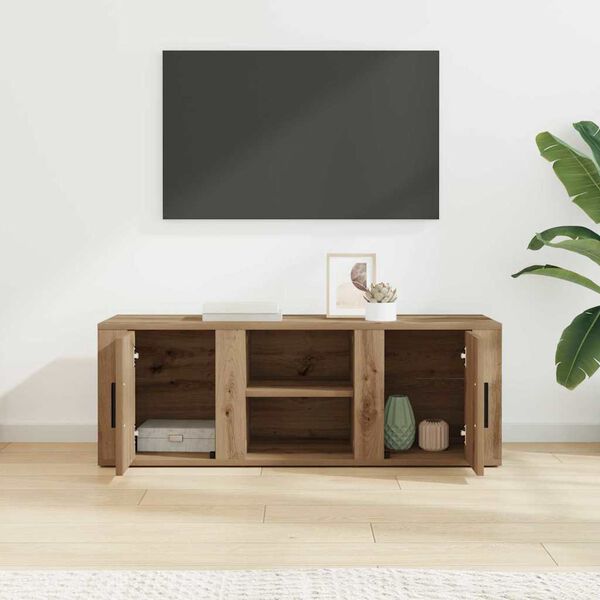 vidaXL &Nu;&tau;&omicron;&upsilon;&lambda;ά&pi;&iota; TV Artisan Oak 100 x 31,5 x 35 &epsilon;&kappa; &Epsilon;&pi;&epsilon;&xi;&epsilon;&rho;&gamma;&alpha;&sigma;&mu;έ&nu;&omicron; &xi;ύ&lambda;&omicron;