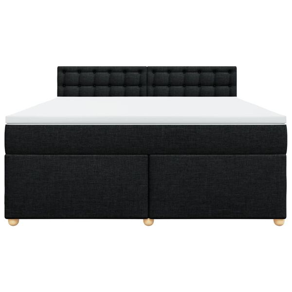 vidaXL &Kappa;&rho;&epsilon;&beta;ά&tau;&iota; Boxspring &mu;&epsilon; &Sigma;&tau;&rho;ώ&mu;&alpha; &Mu;&alpha;ύ&rho;&omicron; 180x200 &epsilon;&kappa;. &Upsilon;&phi;&alpha;&sigma;&mu;ά&tau;&iota;&nu;&omicron;