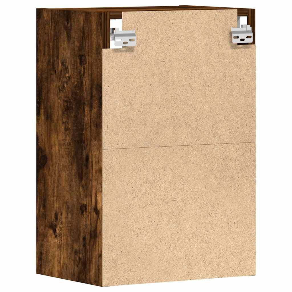 vidaXL κρεμαστό ντουλάπι Riga καπνιστή δρυς 40x29,5x60 cm