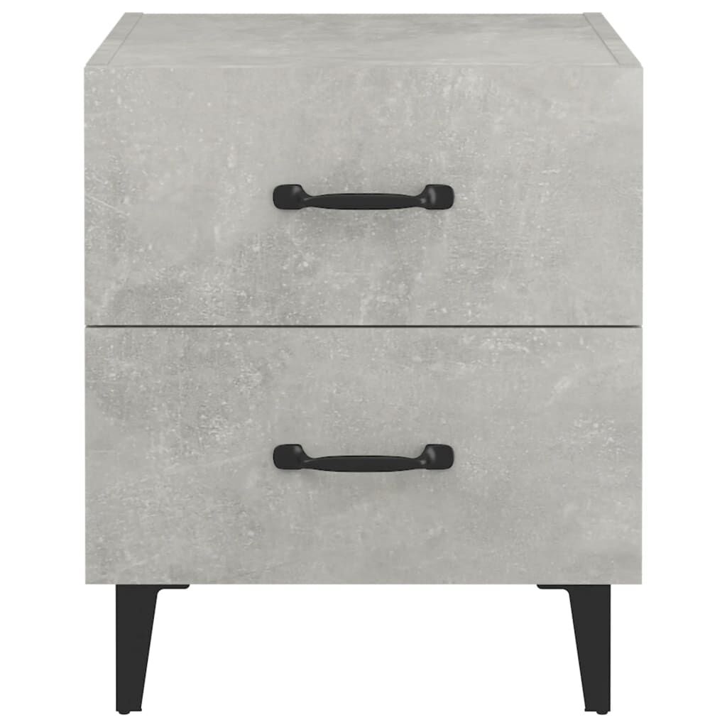 vidaXL Κομοδίνα 2 τεμ. Γκρι Σκυροδέματος 40 x 35 x 47,5 εκ.