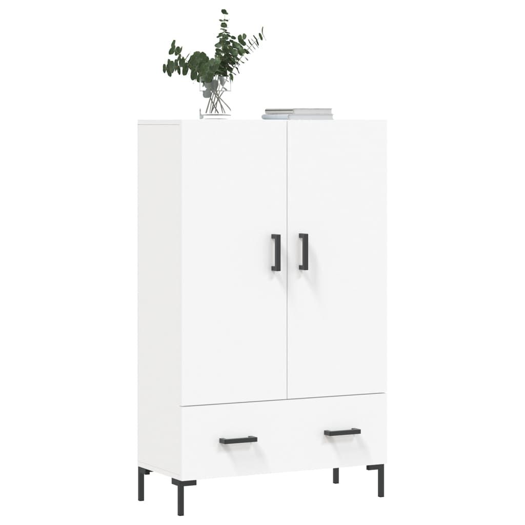 vidaXL Ντουλάπα Λευκή 69,5 x 31 x 115 εκ. από Επεξεργασμένο Ξύλο