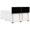 vidaXL Κρεβάτι Boxspring με Στρώμα Λευκό 140x190εκ.από Συνθετικό Δέρμα