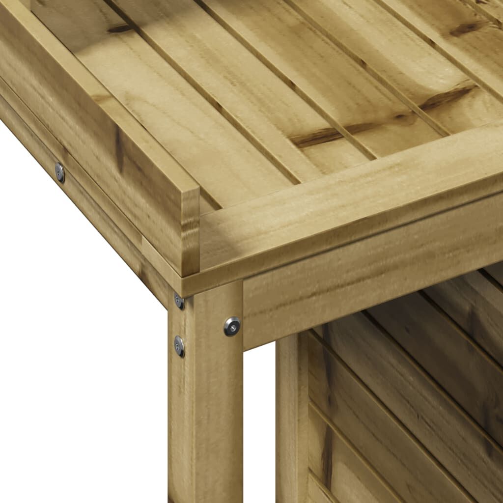 vidaXL Τραπέζι Κηπουρικής με Ράφια 82,5x50x109,5 εκ Εμποτ. Ξύλο Πεύκου