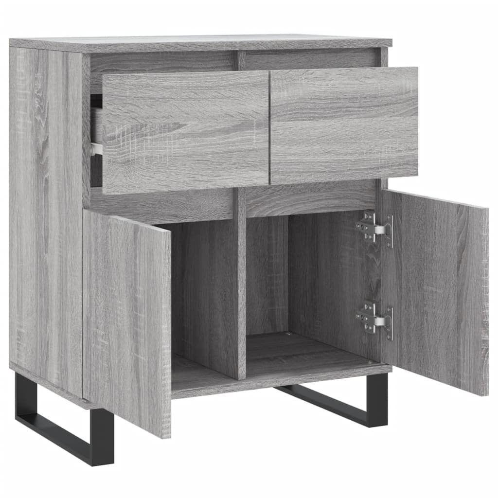 vidaXL Ντουλάπι Γκρι Sonoma 60x35x70 εκ. από Επεξεργασμένο Ξύλο