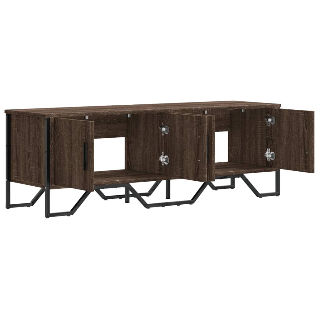 vidaXL Έπιπλο Τηλεόρασης Καπνιστή Δρυς 122x34x41εκ. Επεξεργασμένο Ξύλο