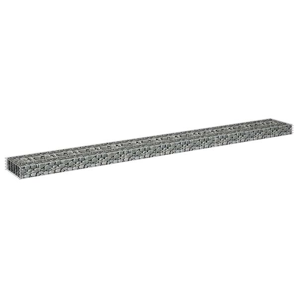 vidaXL Συρματοκιβώτιο-Γλάστρα Υπερυψωμένη 270x30x10 εκ. Γαλβ. Χάλυβας