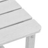 vidaXL Πλευρικό Τραπέζι Adirondack Λευκό 38 x 38 x 46 εκ. HDPE