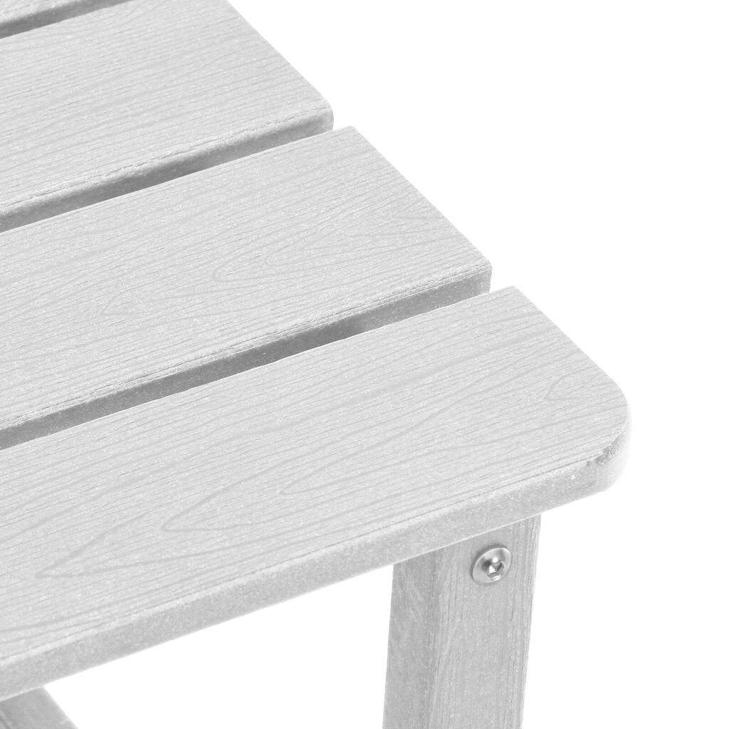 vidaXL Τραπέζι Adirondack Λευκό 38x38x45 εκ. HDPE