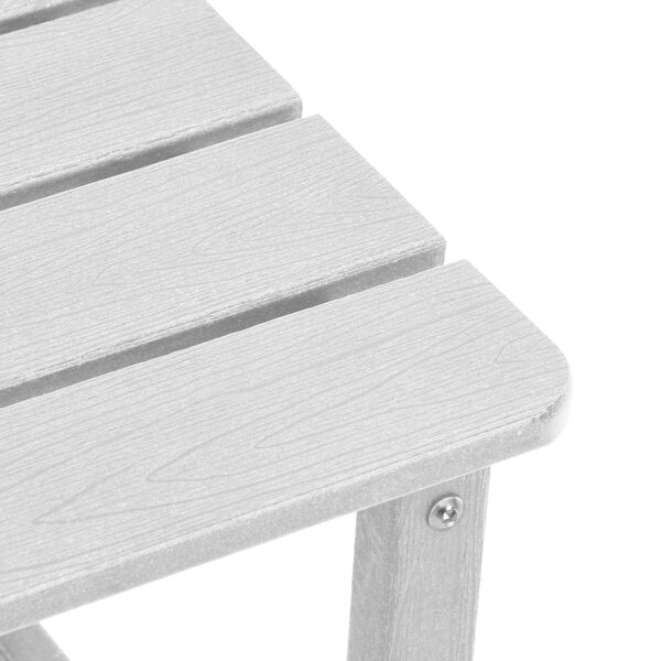 vidaXL Τραπέζι Adirondack Λευκό 38x38x45 εκ. HDPE