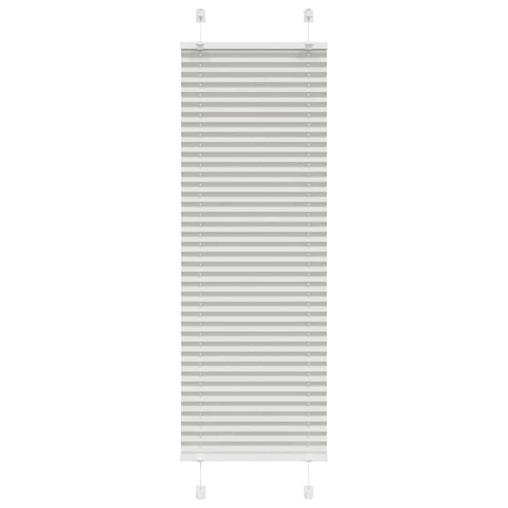 vidaXL Πλισέ περσίδα ανοιχτό γκρι 40x100 cm Πλάτος υφάσματος 39,4 cm