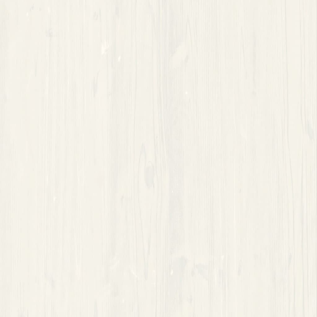 vidaXL Μπουφές με Συρτάρια VIGO Λευκό 113x40x75 εκ. Μασίφ Ξύλο Πεύκου