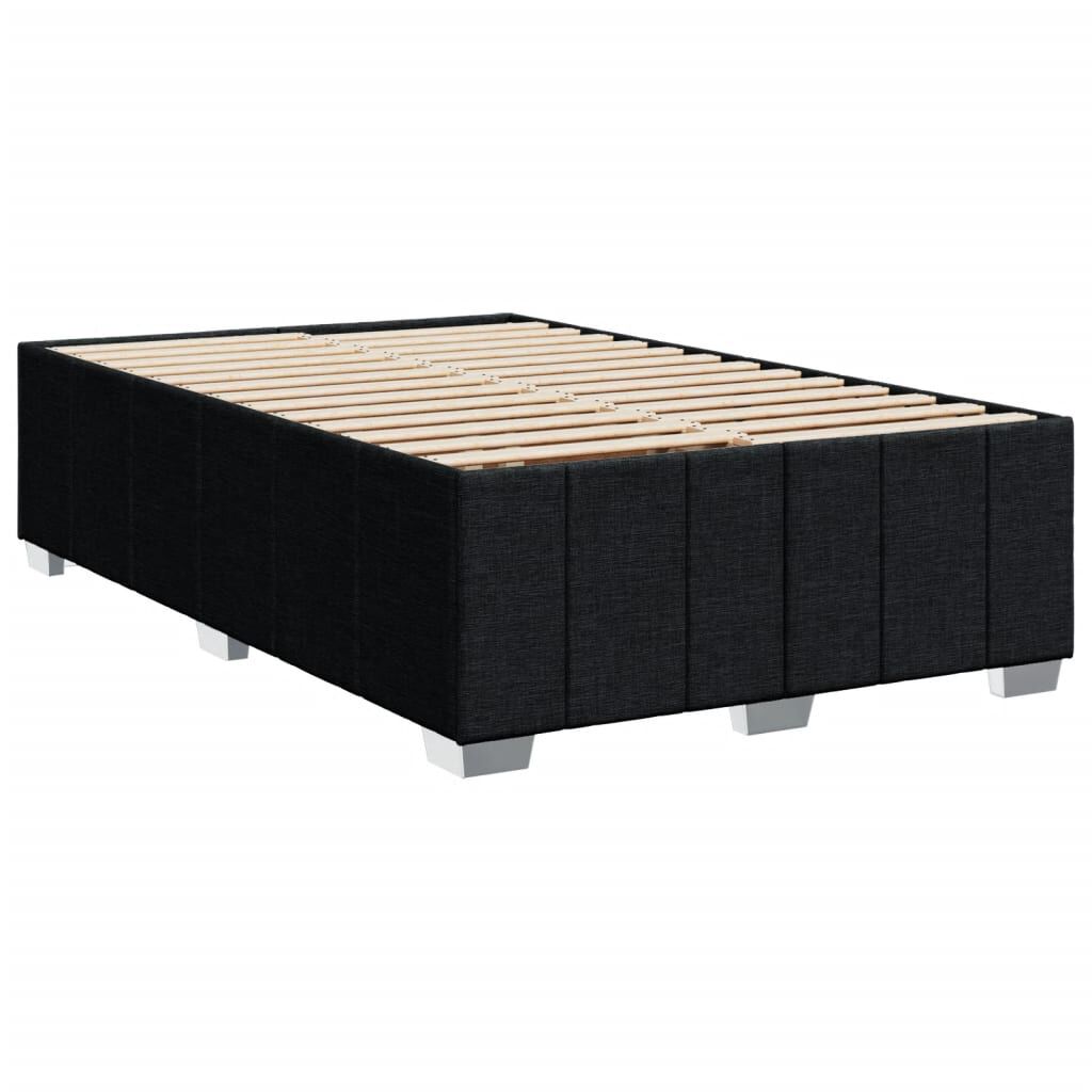 vidaXL Σκελετός Κρεβατιού Χωρίς Στρώμα Μαύρο 120x200 εκ. Υφασμάτινο