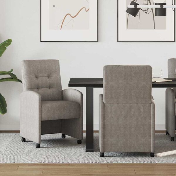 vidaXL &Kappa;&alpha;&rho;έ&kappa;&lambda;&epsilon;&sigmaf; &Phi;&alpha;&gamma;&eta;&tau;&omicron;ύ &mu;&epsilon; &Rho;ό&delta;&epsilon;&sigmaf; &mu;&epsilon; &tau;&rho;&omicron;&chi;&omicron;ύ&sigmaf; 2 pcs &Gamma;&kappa;&rho;&iota; 58 x 67 x 97 &epsilon;&kappa;