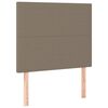vidaXL Σκελετός Κρεβατιού Χωρίς Στρώμα Taupe 90x200 εκ. Υφασμάτινο