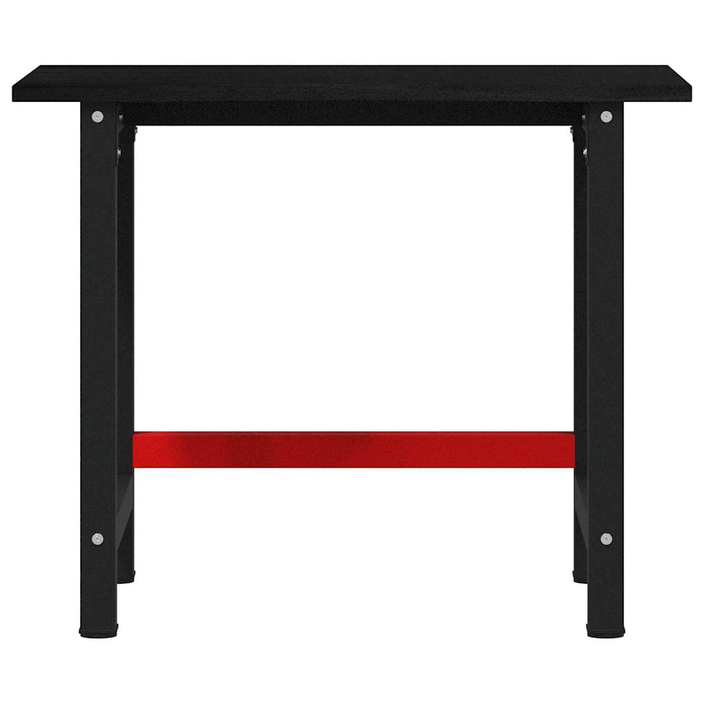 vidaXL Πάγκος Εργασίας Καφέ Σκούρο 100x60x81,5 cm Μασίφ Ξύλο Δρυς