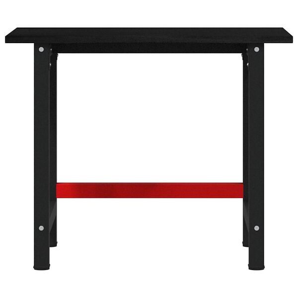 vidaXL Πάγκος Εργασίας Καφέ Σκούρο 100x60x81,5 cm Μασίφ Ξύλο Δρυς