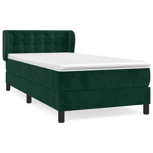 vidaXL &Kappa;&rho;&epsilon;&beta;ά&tau;&iota; Boxspring &mu;&epsilon; &Sigma;&tau;&rho;ώ&mu;&alpha; &Sigma;&kappa;&omicron;ύ&rho;&omicron; &Pi;&rho;ά&sigma;&iota;&nu;&omicron; 90x190 &epsilon;&kappa;. &Beta;&epsilon;&lambda;&omicron;ύ&delta;&iota;&nu;&omicron;