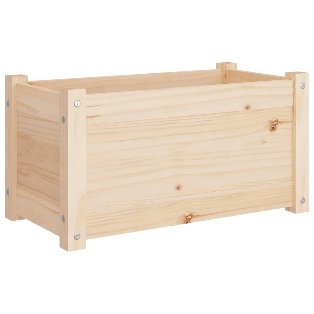 vidaXL Ζαρντινιέρα 60 x 31 x 31 εκ. από Μασίφ Ξύλο Πεύκου