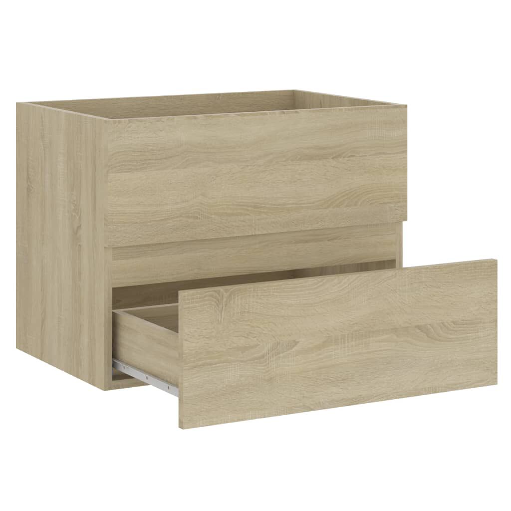 vidaXL Ντουλάπι Νιπτήρα Sonoma Δρυς 60x38,5x45 εκ. από Επεξ. Ξύλο