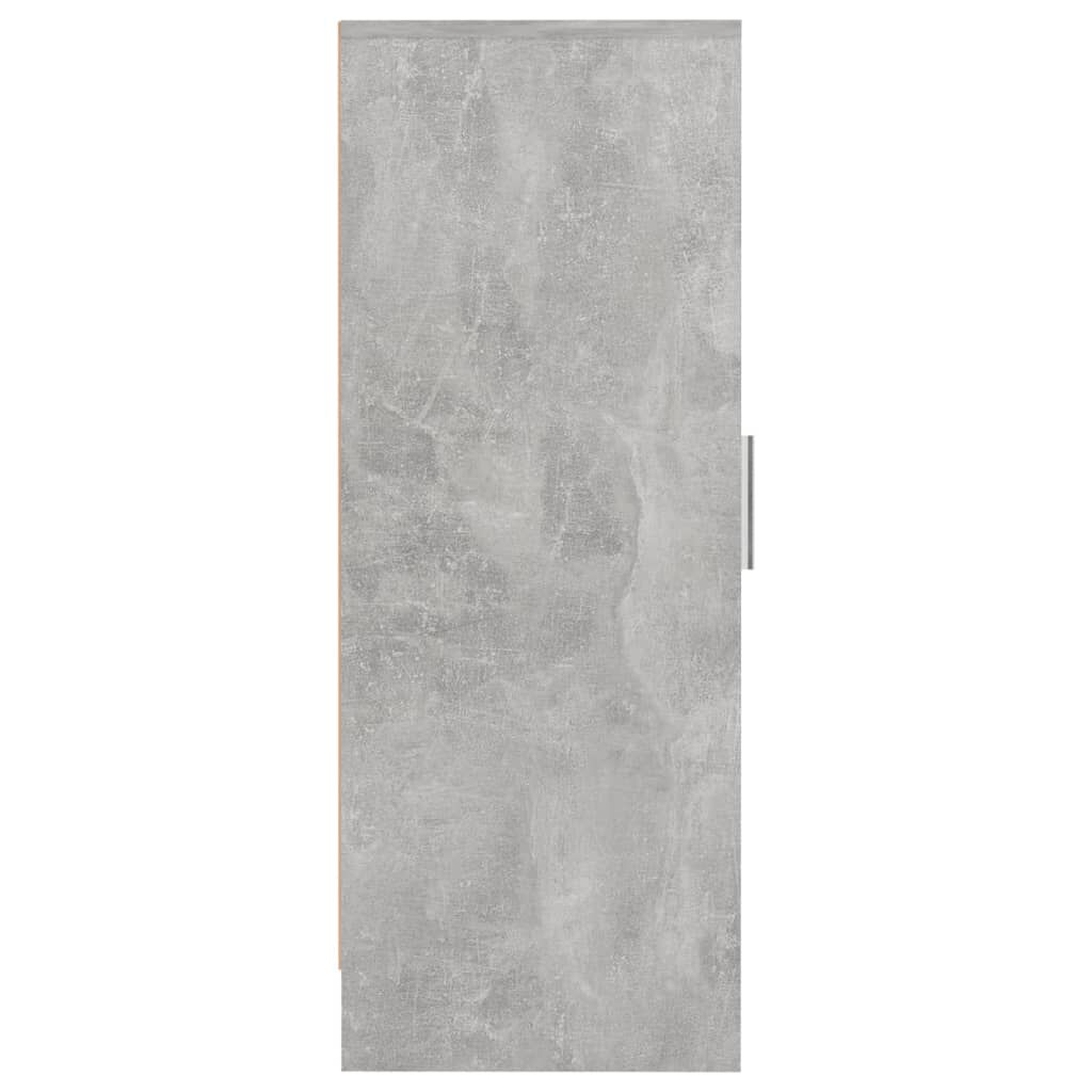 vidaXL Παπουτσοθήκη Γκρι Σκυροδέματος 32 x 35 x 92 εκ. από Επεξ. Ξύλο