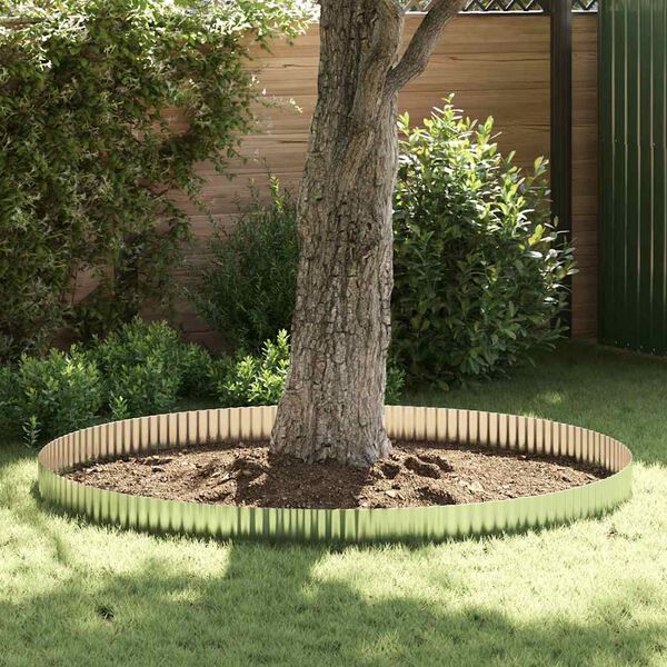 vidaxl Άκρη Γκαζόν Ασημί 1000 x 15 x 0.03 εκ. Γαλβανισμένο Χάλυβα