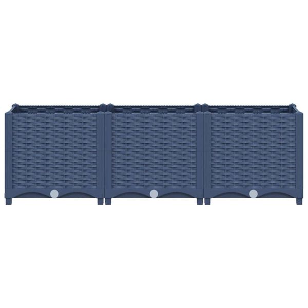 vidaXL Ζαρντινιέρα 120 x 40 x 38 εκ. από Πολυπροπυλένιο