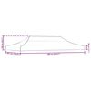 vidaXL Κάλυμμα Τέντας Εκδηλώσεων Μπεζ 6 x 3 μ. 270 γρ/μ²
