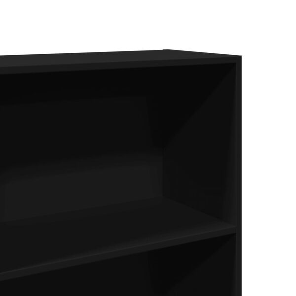 vidaXL Βιβλιοθήκη Μαύρη 60x30x189 εκ. από Επεξεργασμένο Ξύλο